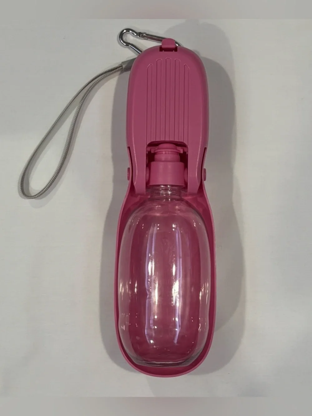 Portable 2-in-1 Pet Travel Water Bottle And Food Dispenser - Pink